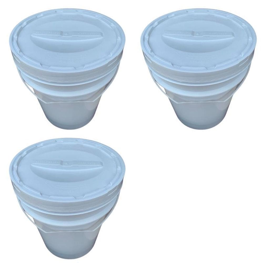 Balde Tampa De Rosquear Para Caldos - Kit 3 Pçs