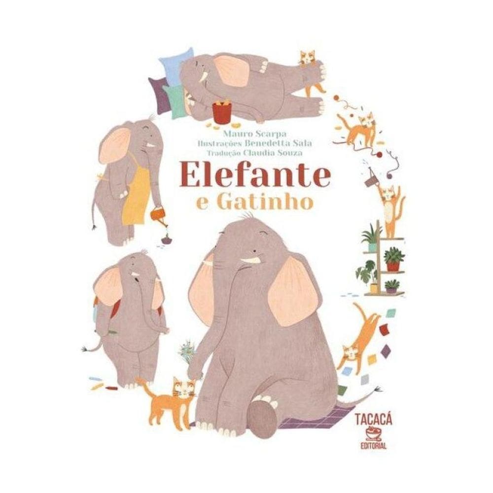 Elefante E Gatinho