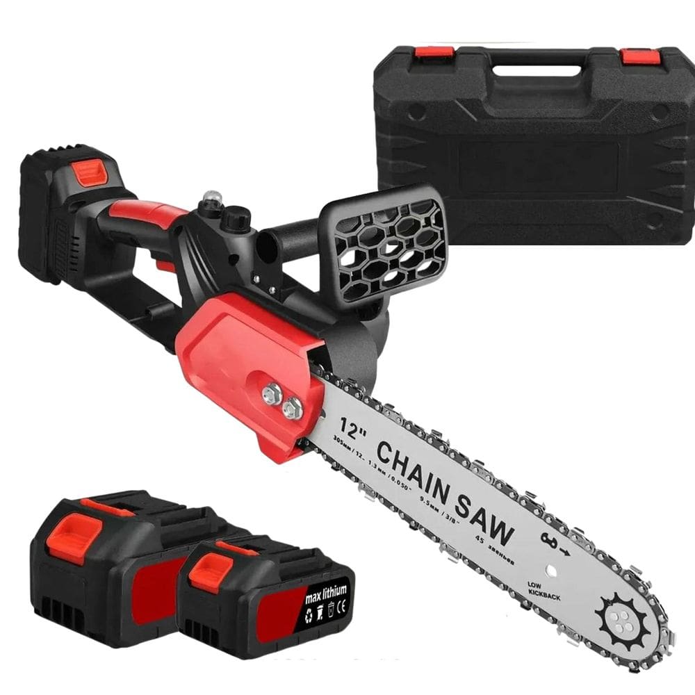 Serra Eletrica Grande Bateria 12 Polegadas Motoserra Recarregavel Sem Fio Corta Lenha Galho