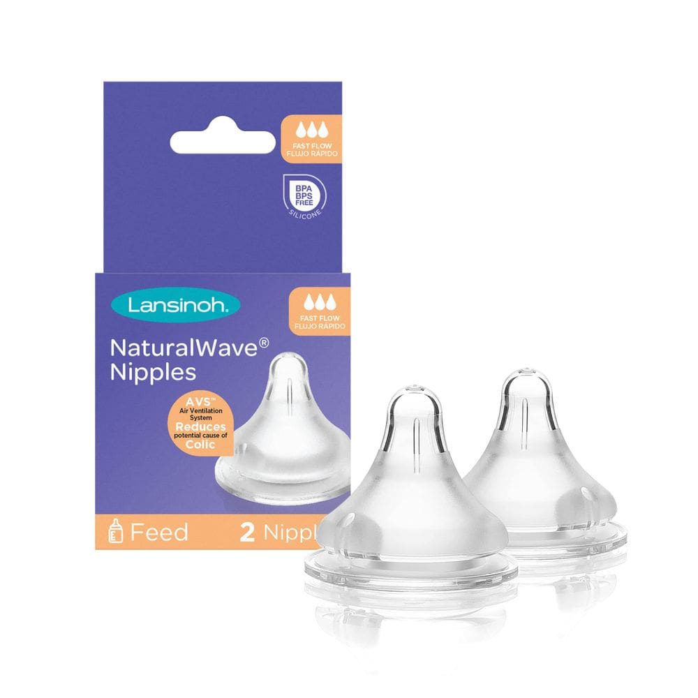 Bicos de mamadeira Lansinoh NaturalWave Fast Flow Size L 2