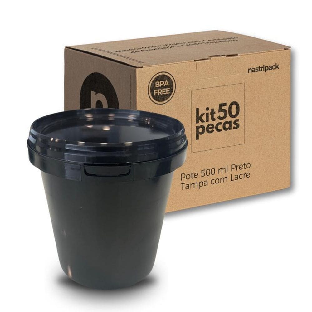 Potinho Co Tampa Lacre - Kit Com 50 Pçs