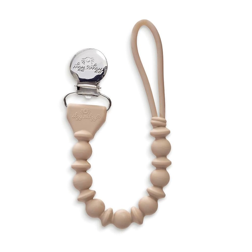 Clipe de chupeta Itzy Ritzy Silicone Toast Color