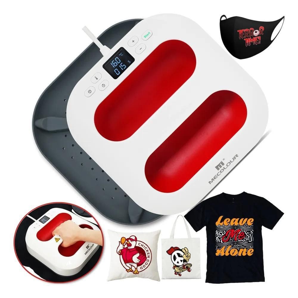 2X Prensa Térmica A4 23X23Cm Sublimação Transfer Camiseta Dt