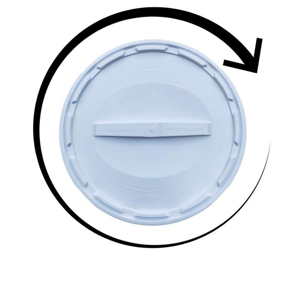 Balde Para Armazenar 20L Tampa De Rosquear - Kit 17 Pçs