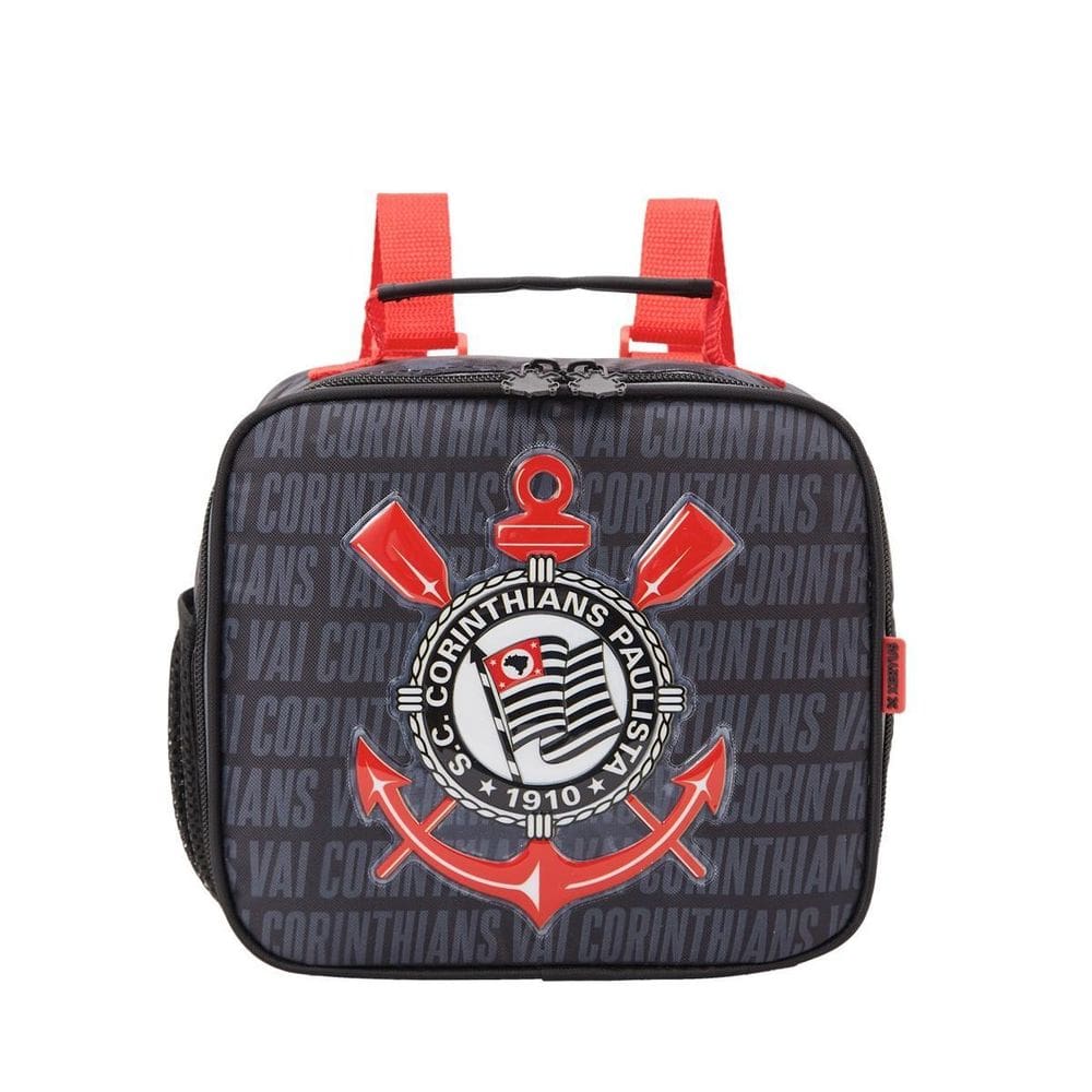 Lancheira Mochila Infantil Térmica Escolar Corinthians