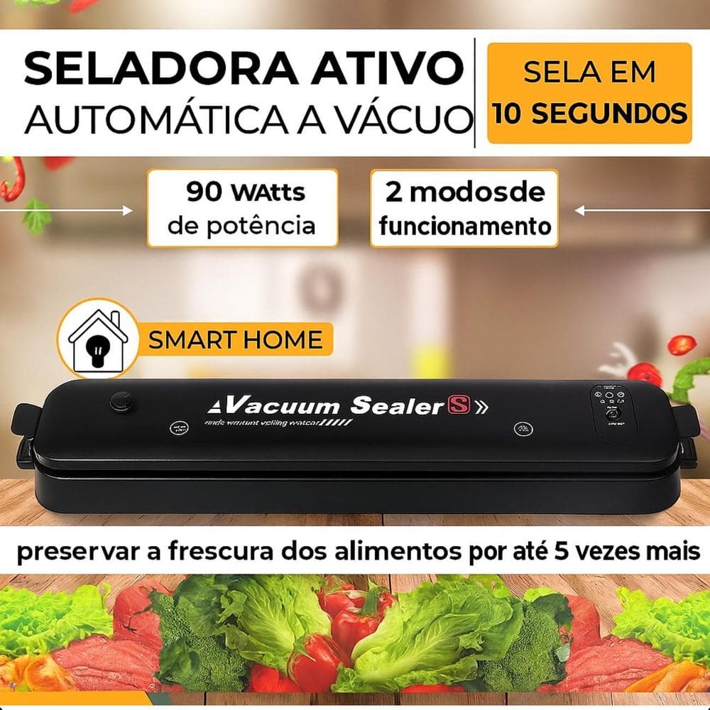 Seladora Elétrica Alimentos Bivolt Eficiente Portátil