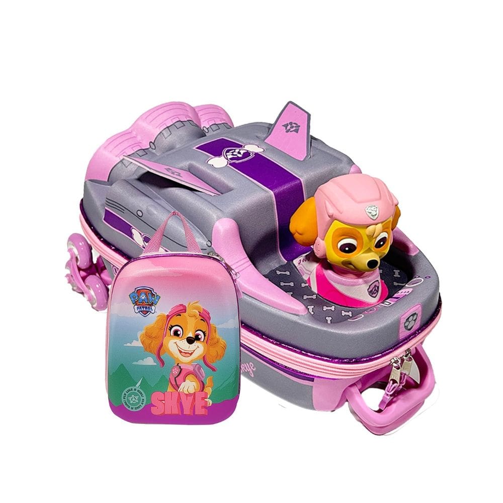 Mochila Roda Tripla Lancheira Skye Nave Patrulha Canina 3D