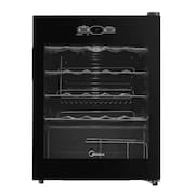 Adega de Vinhos Midea Inverter para 24 Garrafas com até 18°C - MDRW110FGGGL3