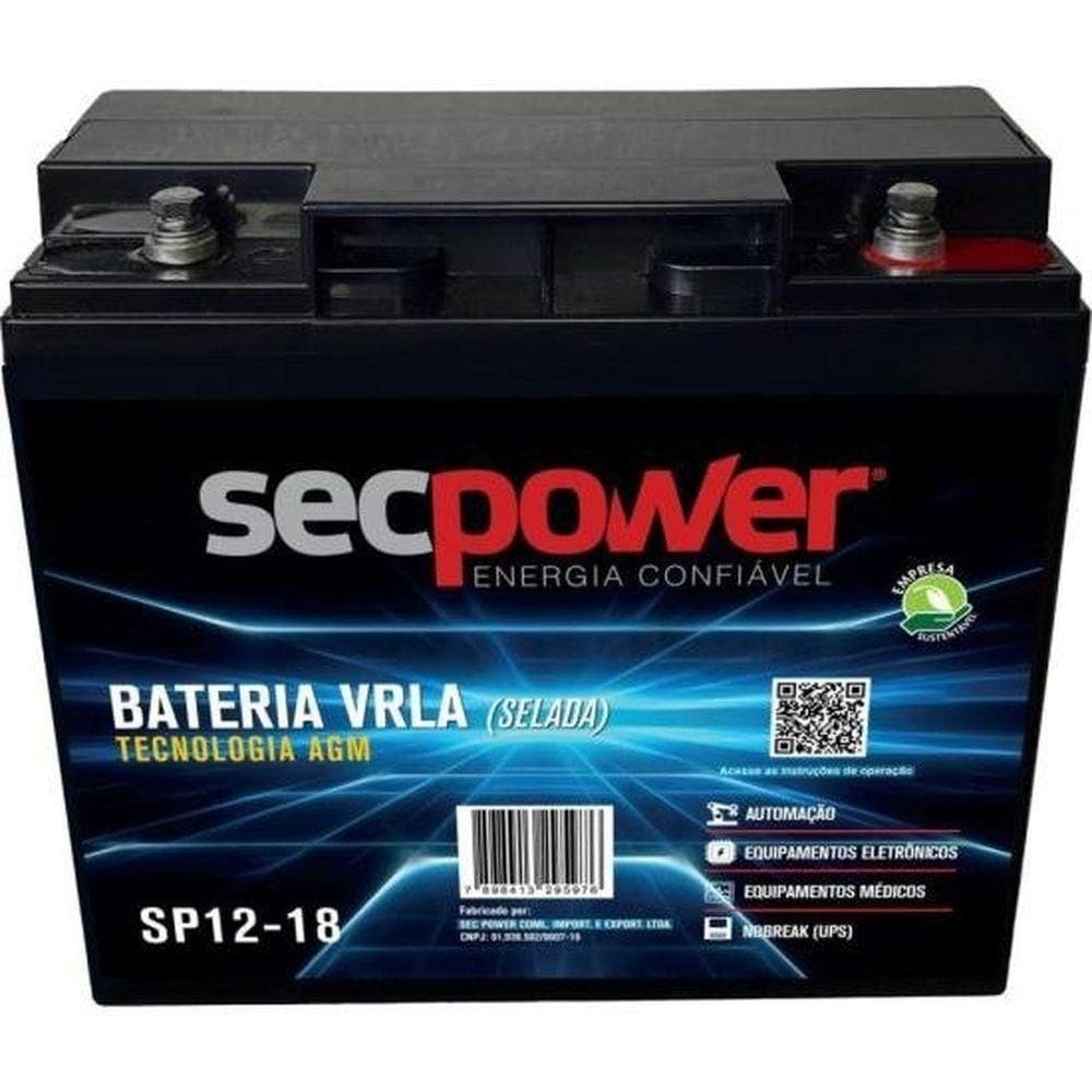 Bateria Selada Secpower 12v 18ah