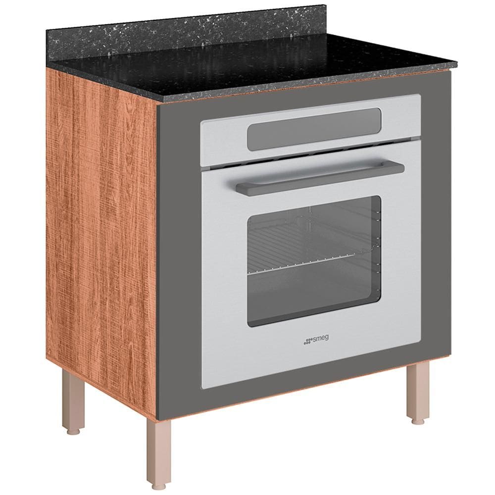 Balcao Para Forno Embutido 80CM MDF Kali Premium 12226x21 Nicioli