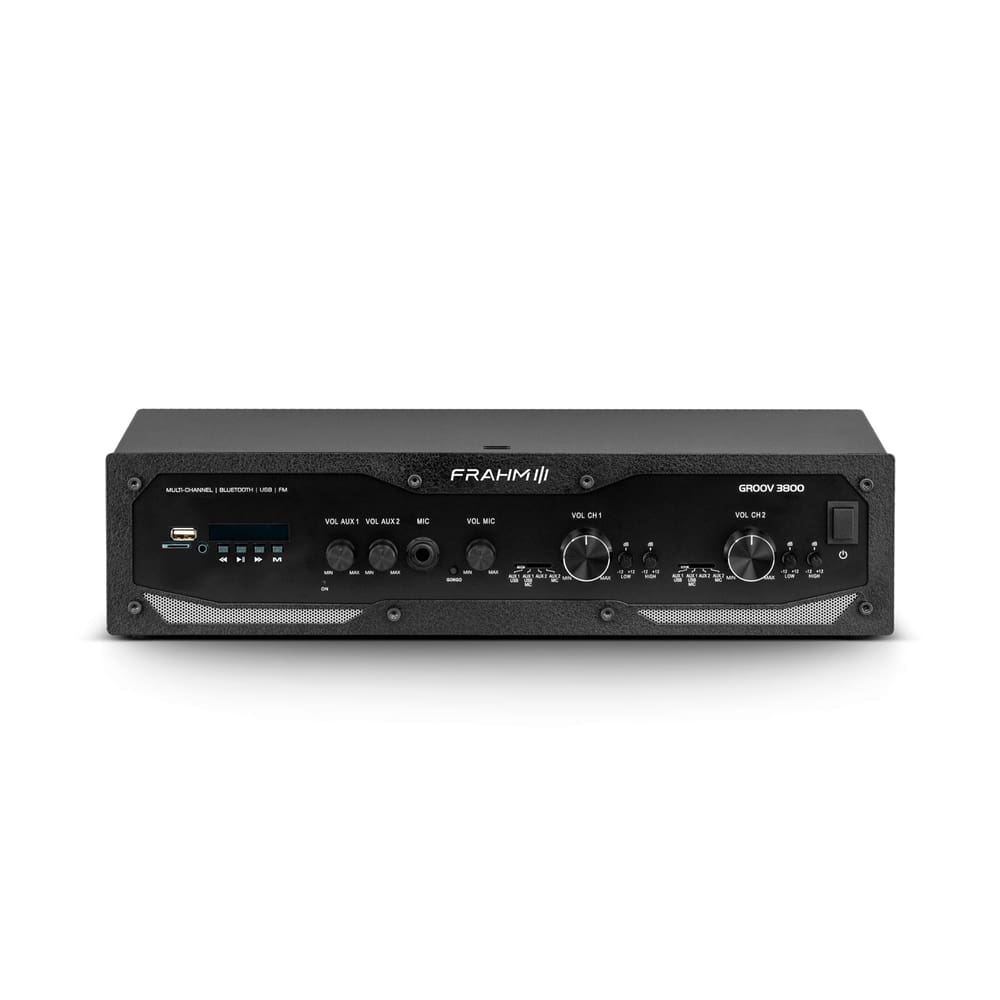 Amplificador Frahm GR 3800 G5 Profissional Bluetooth Bivolt