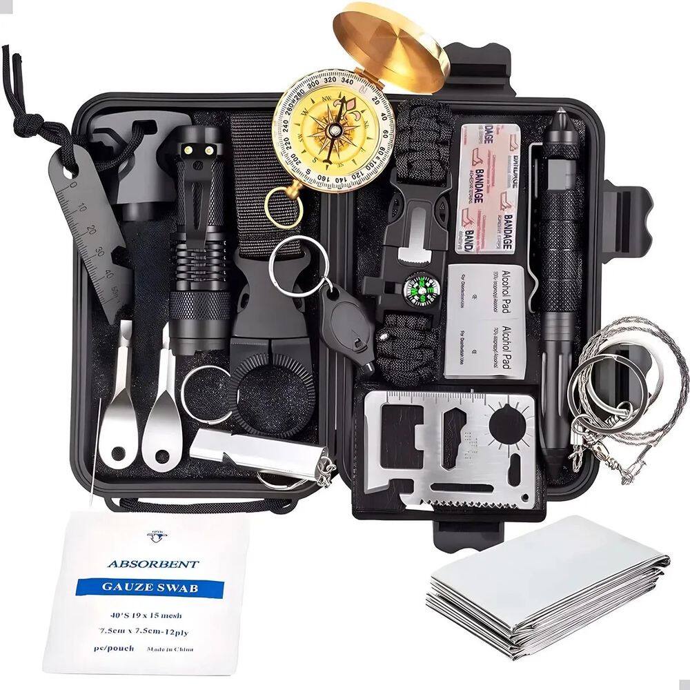Kit Sobrevivência Militar 13 Em 1 Camping Edc Completo