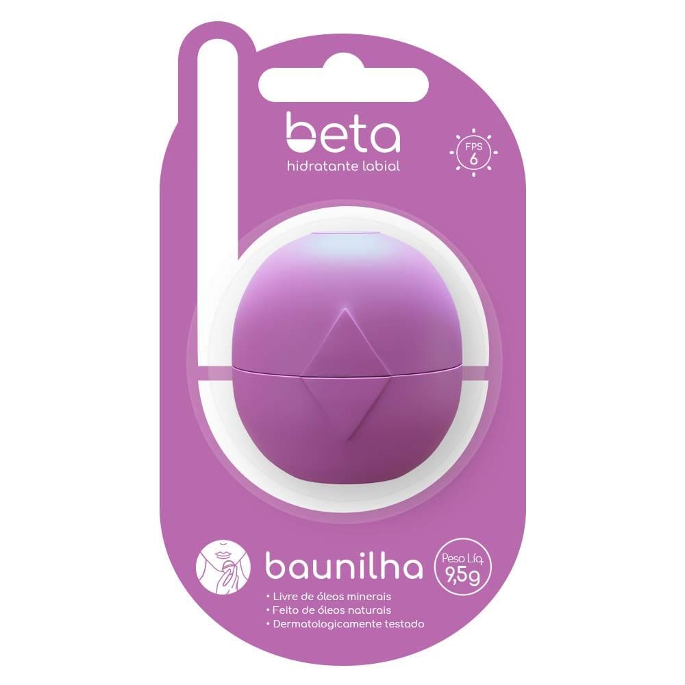 Hidratante Labial Beta FPS6 Cor Baunilha 9,5g