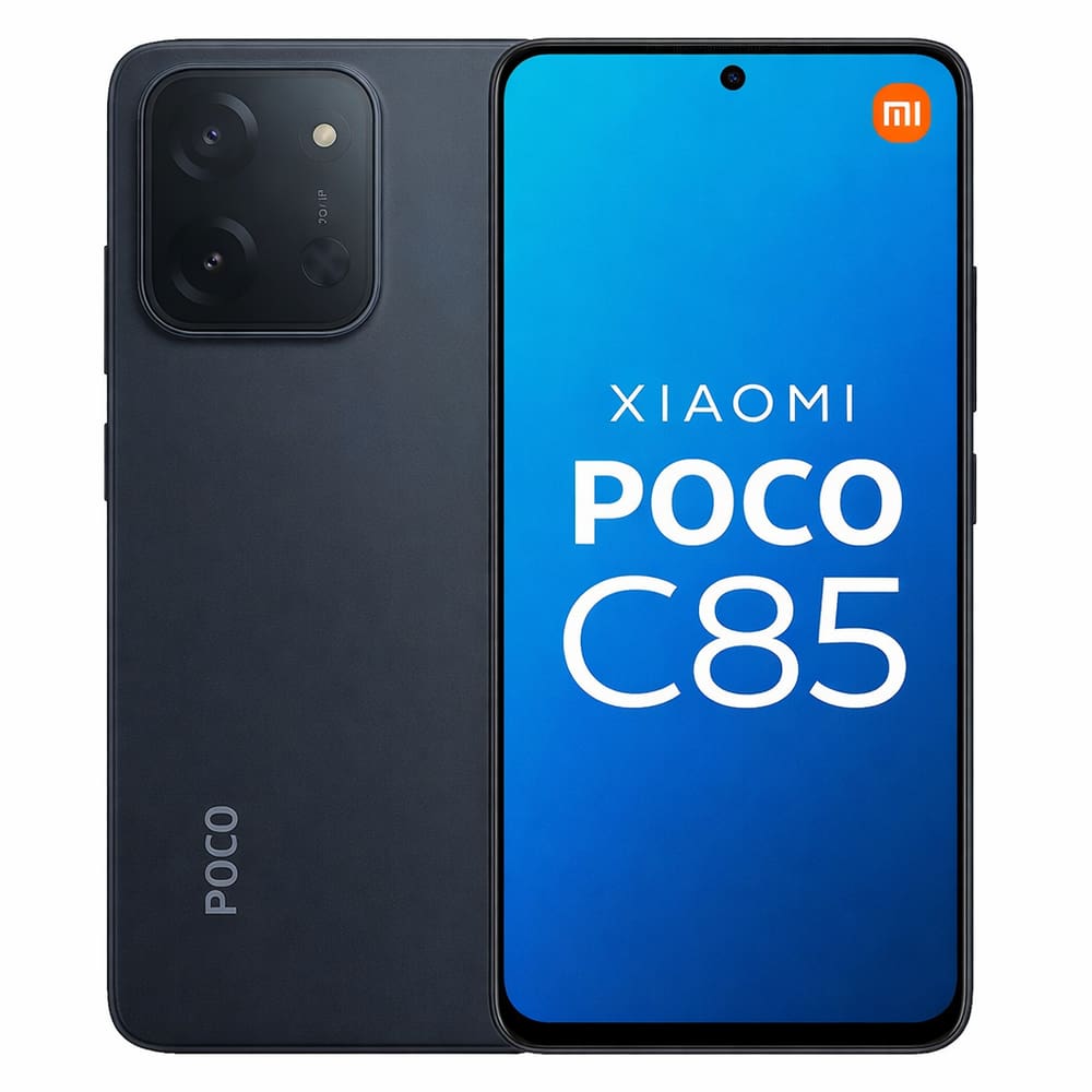 Smartphone Celular Xiaomi Poco C85, 256GB, 8GB RAM, Câmera 64MP, Tela 6,74, Android 14, Bateria 5000mAh, Dual SIM, Preto