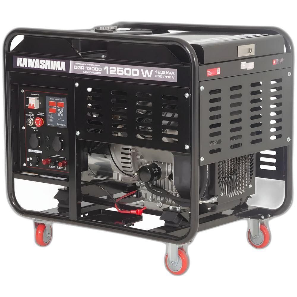 Gerador à Diesel Dgr-13000 Monofasico 12,5kw Kawashima