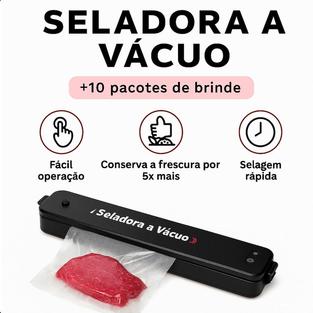 Seladora Automática Bivolt Alimentos Vácuo