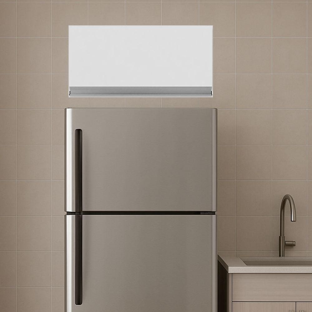 Armário Cozinha Aéreo Geladeira 60cm Basculante Leticia A01 - D`rossi Amendoa E Preto