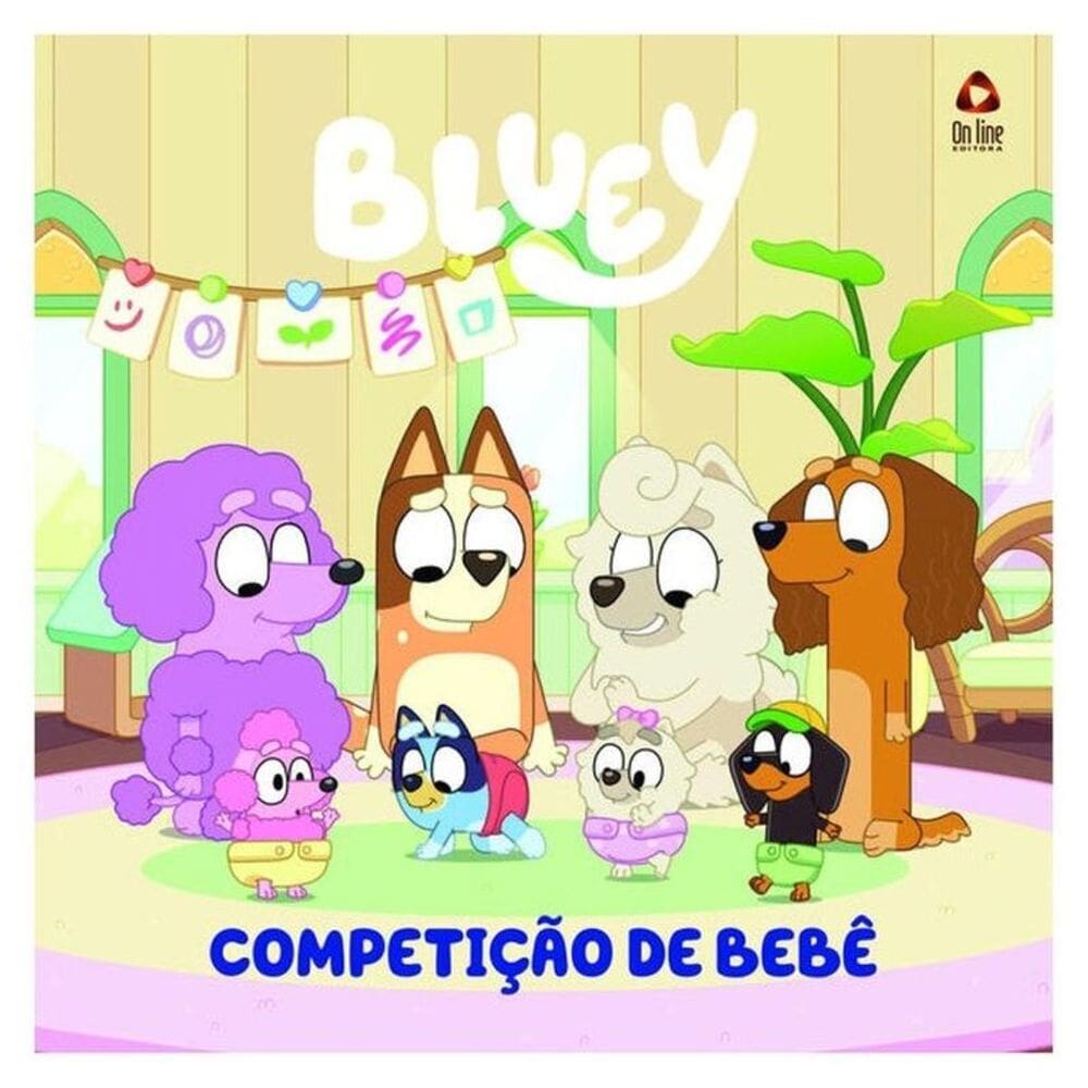 Bluey Livro De História - Competição De Bebê