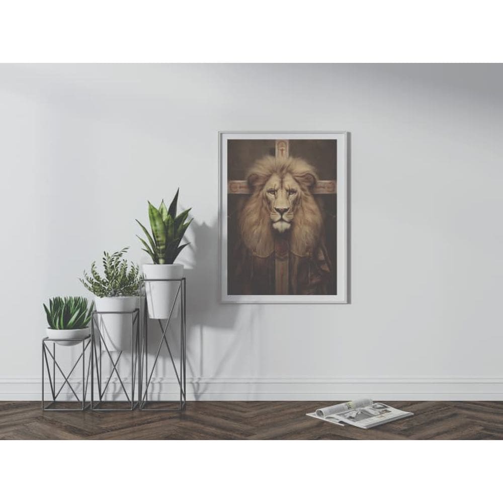 Sob a proteção do leão celestial - 50 x 70 Caixa (vinil)