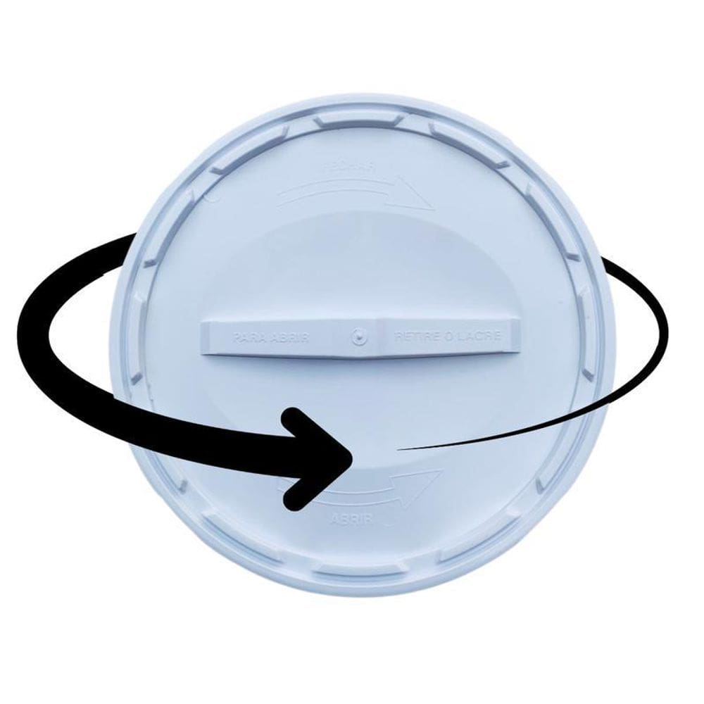 Kit Balde Plastico Com Tampa Rosca. - Kit 18 Pçs