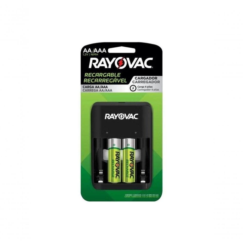Carregador De Pilhas Aa/aaa Rayovac Sm-4 Usb