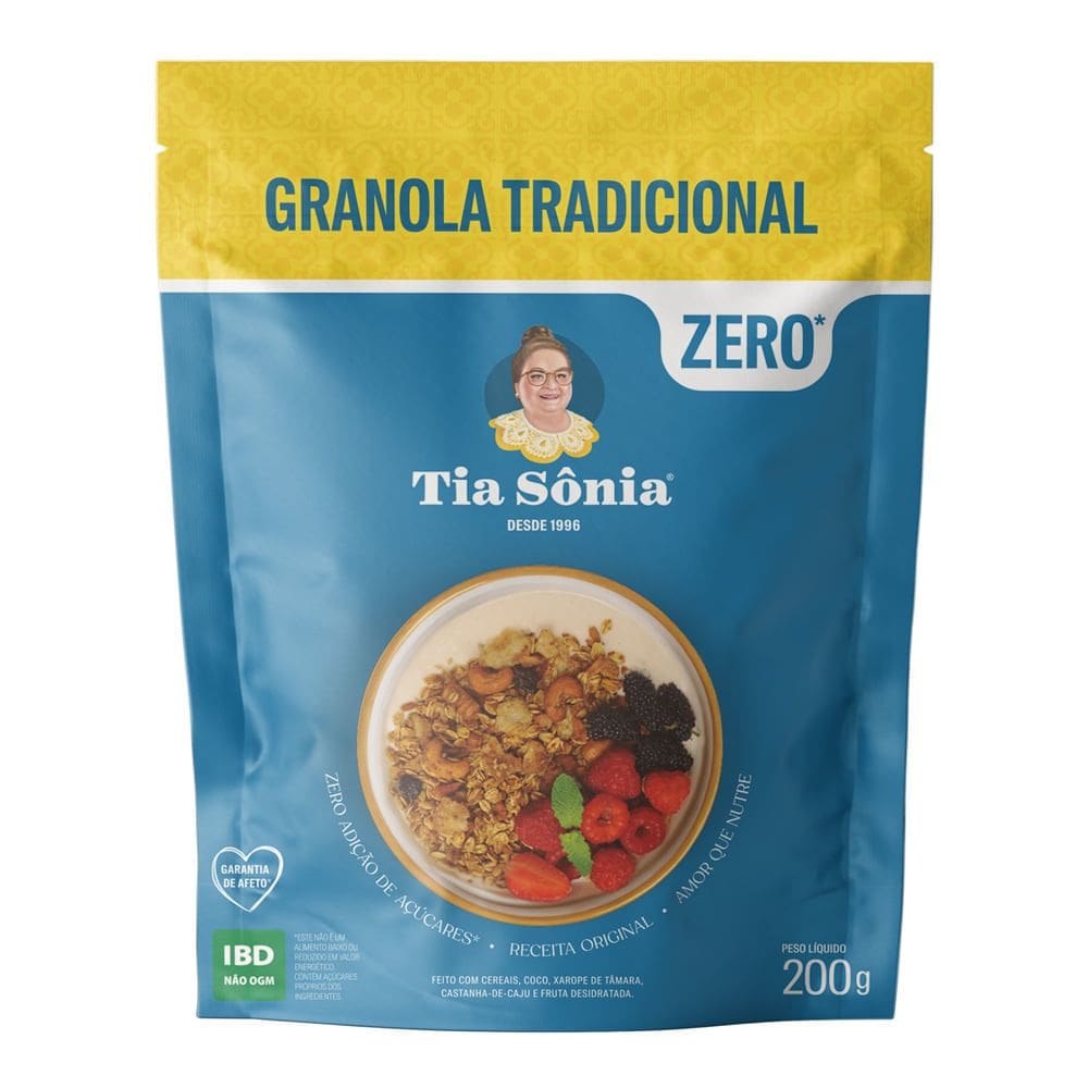 Granola Tia Sônia Tradicional Zero 200g
