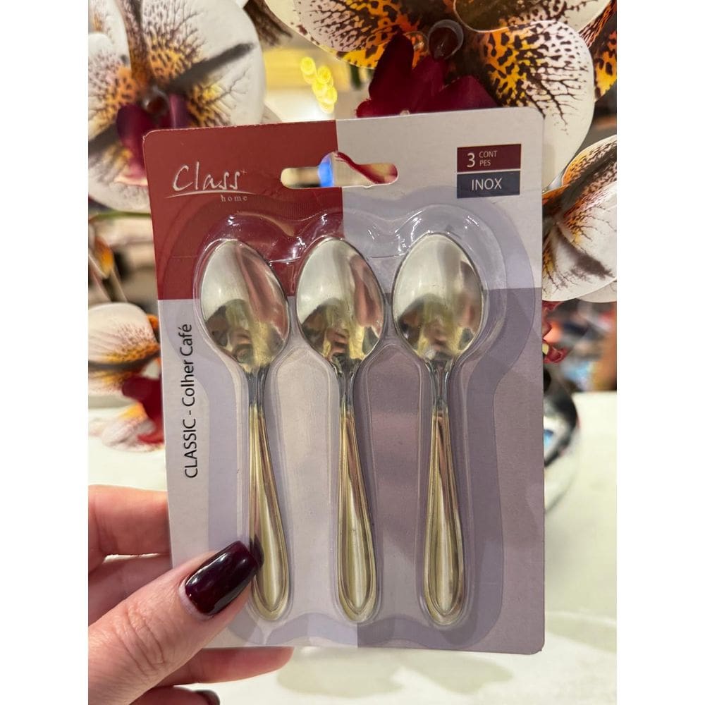 Jg 03 Pc Colher Cafe Inox Classic 11,6Cm