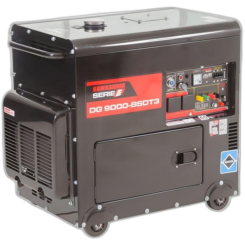 Gerador à Diesel Dg9000bsdt3 7500w 380/220v Trif. Kawashima