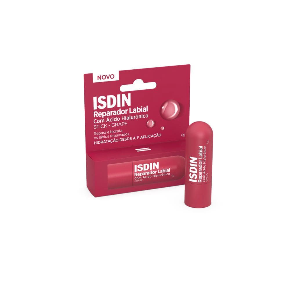 Isdin Reparador Labial Com Ácido Hialurônico Stick Grap 4g