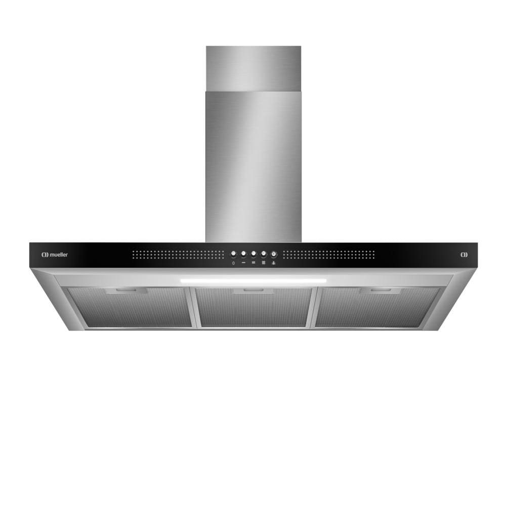 Coifa de Parede 90cm Mueller Plana com Função Depurador e Exaustor Inox 220V - MCP90K