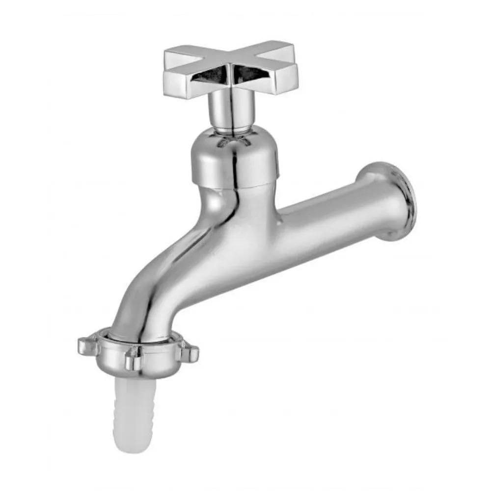 Torneira Jardim Parede Cromada Uni Meber