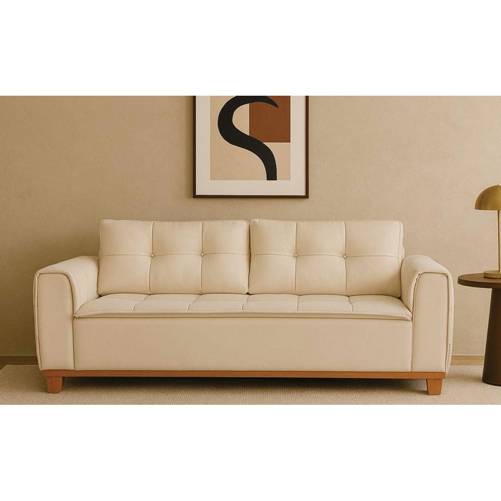 Sofá Living Fixo Luxo Rafaela Slim Vários Tecidos