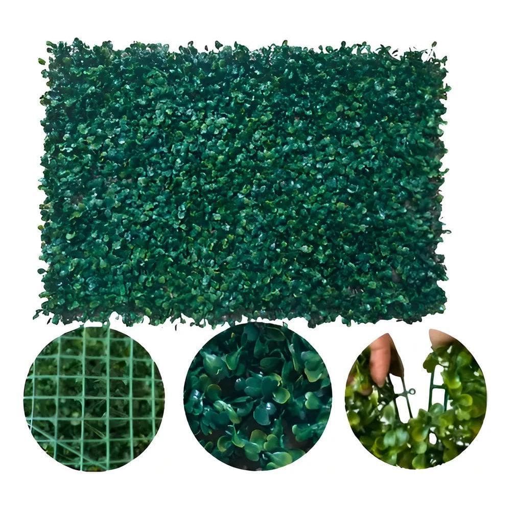 2X Placa Buchinho Artificial Jardim Vertical Grama 60X40Cm