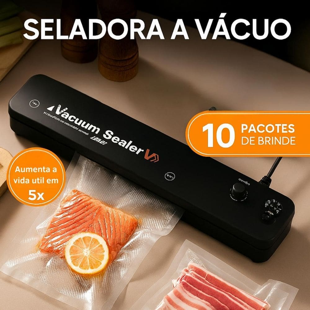 Seladora Bivolt Elétrica Alimentos Compacta Portátil