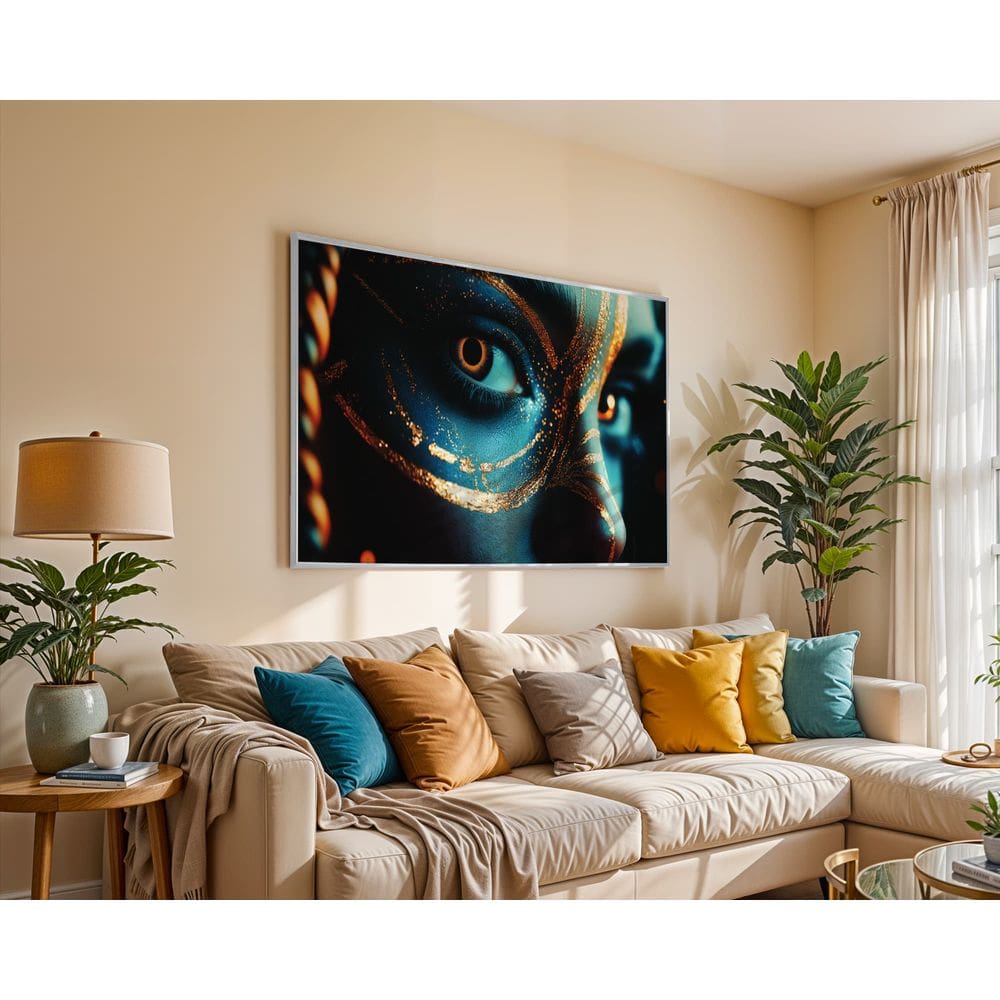 O olhar que doura o tempo - 120 x 50 Caixa (canvas)