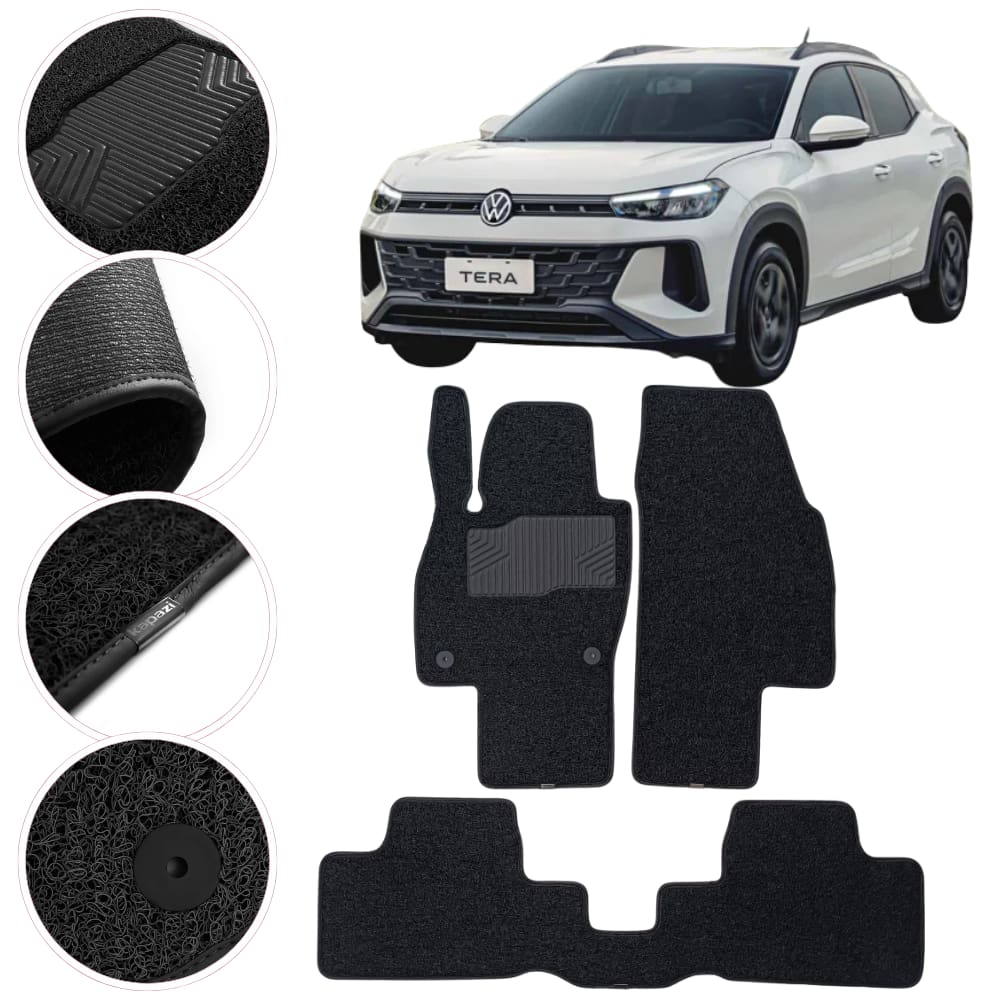 Tapete Kapazi Automotivo Premium Vw Tera 2025 + Preto
