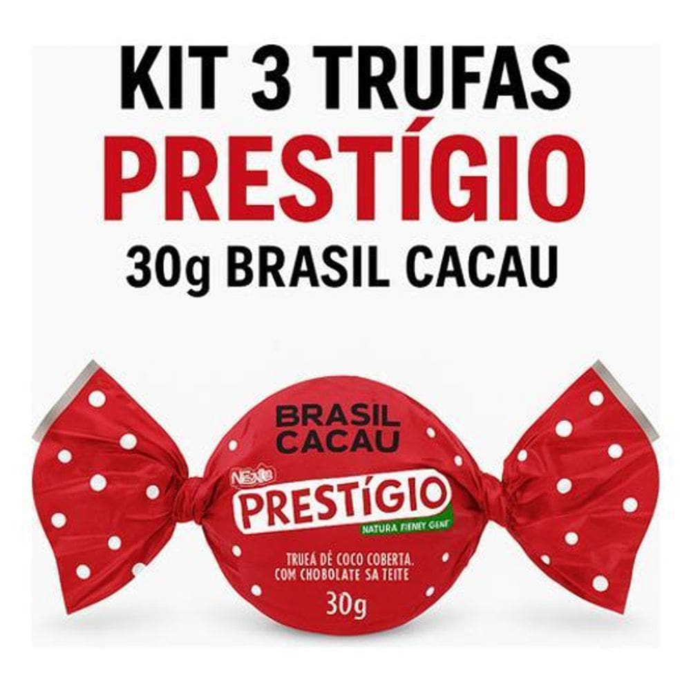 Kit 3 Trufas Prestígio Brasil Cacau Prestigio