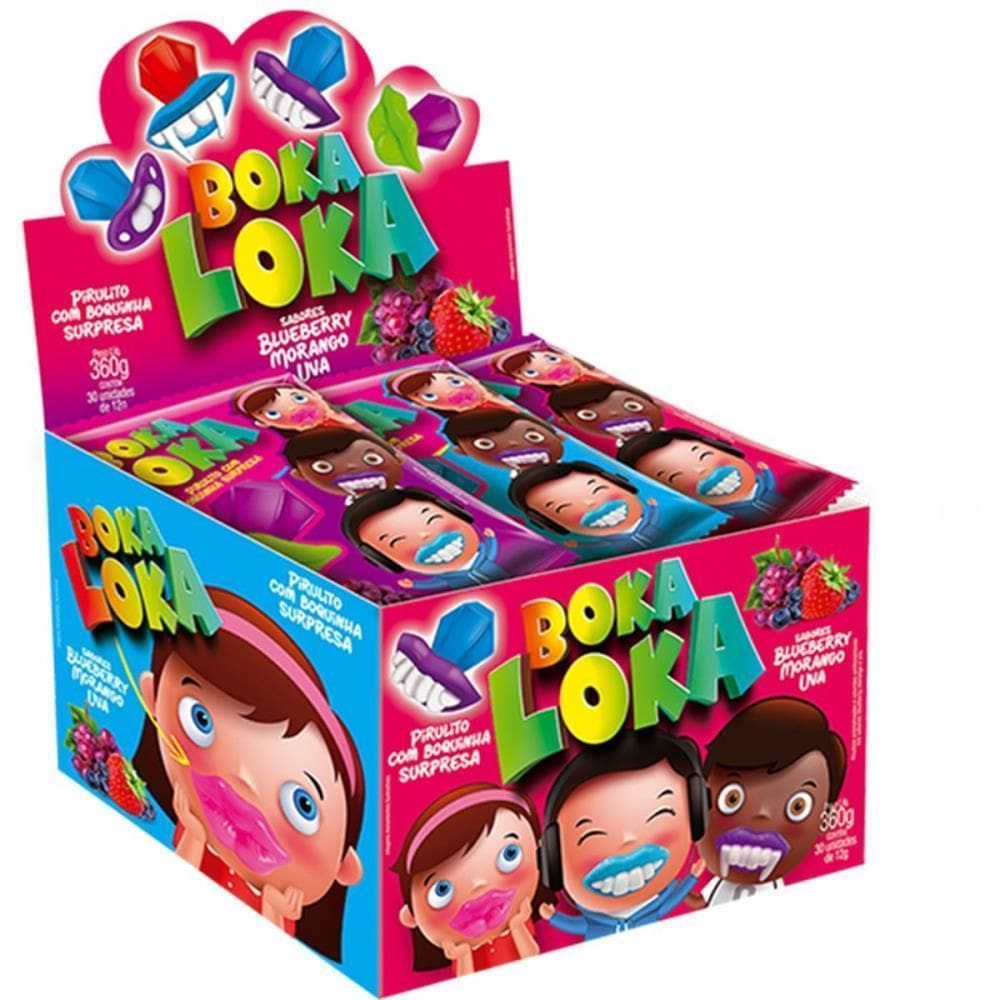 Doce Pirulito Boka Loca 30 Unid - Danilla Foods