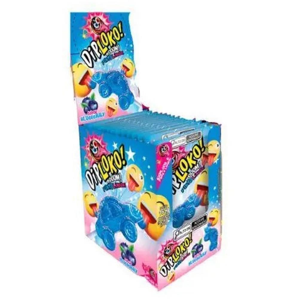 Doce Dip Loko Cars Pinta Língua 15 Unid - Danilla Foods