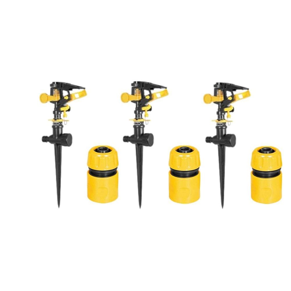 Kit 3 Irrigador Setorial Tipo Espiga Vonder +3 Engate Rápido