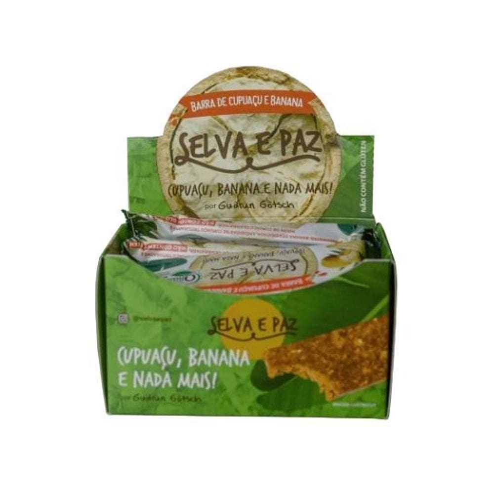 Barra Frutas Amêndoa Cupuaçu E Banana Orgânica 30G Selva E