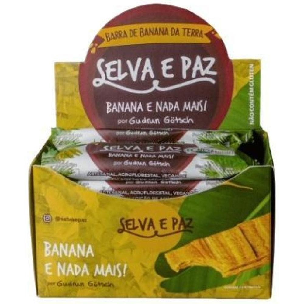Barra Frutas Banana Da Terra Orgânica 30G Selva E Paz 12