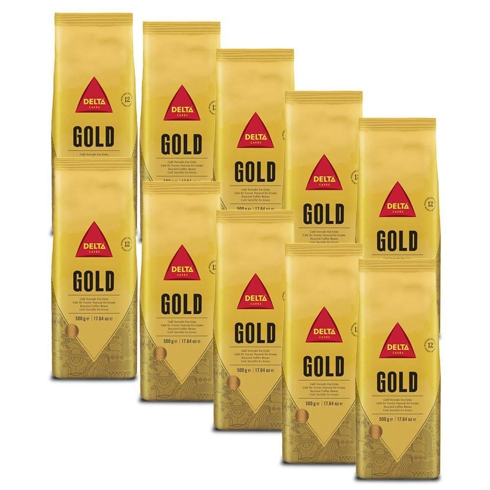 Café Em Grãos Delta Cafés Gold Int 12 Kit 10 Pacotes De 500G