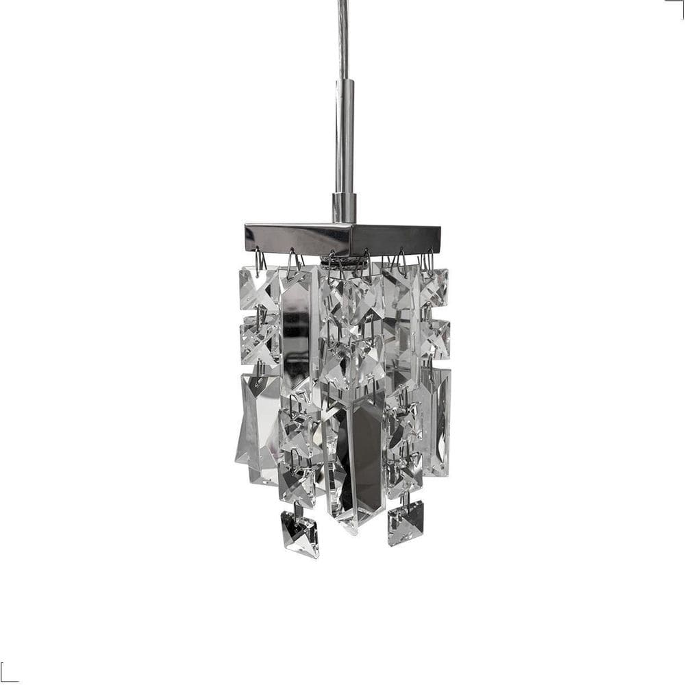 Pendente Cristal Inox Cromado | Soquete G9 | 40W