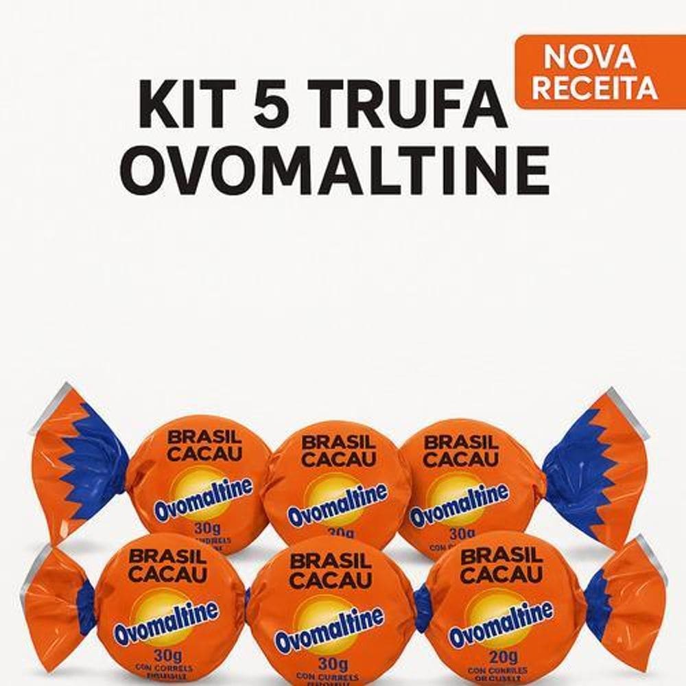 Kit 5 Trufas Ovomaltine Brasil Cacau