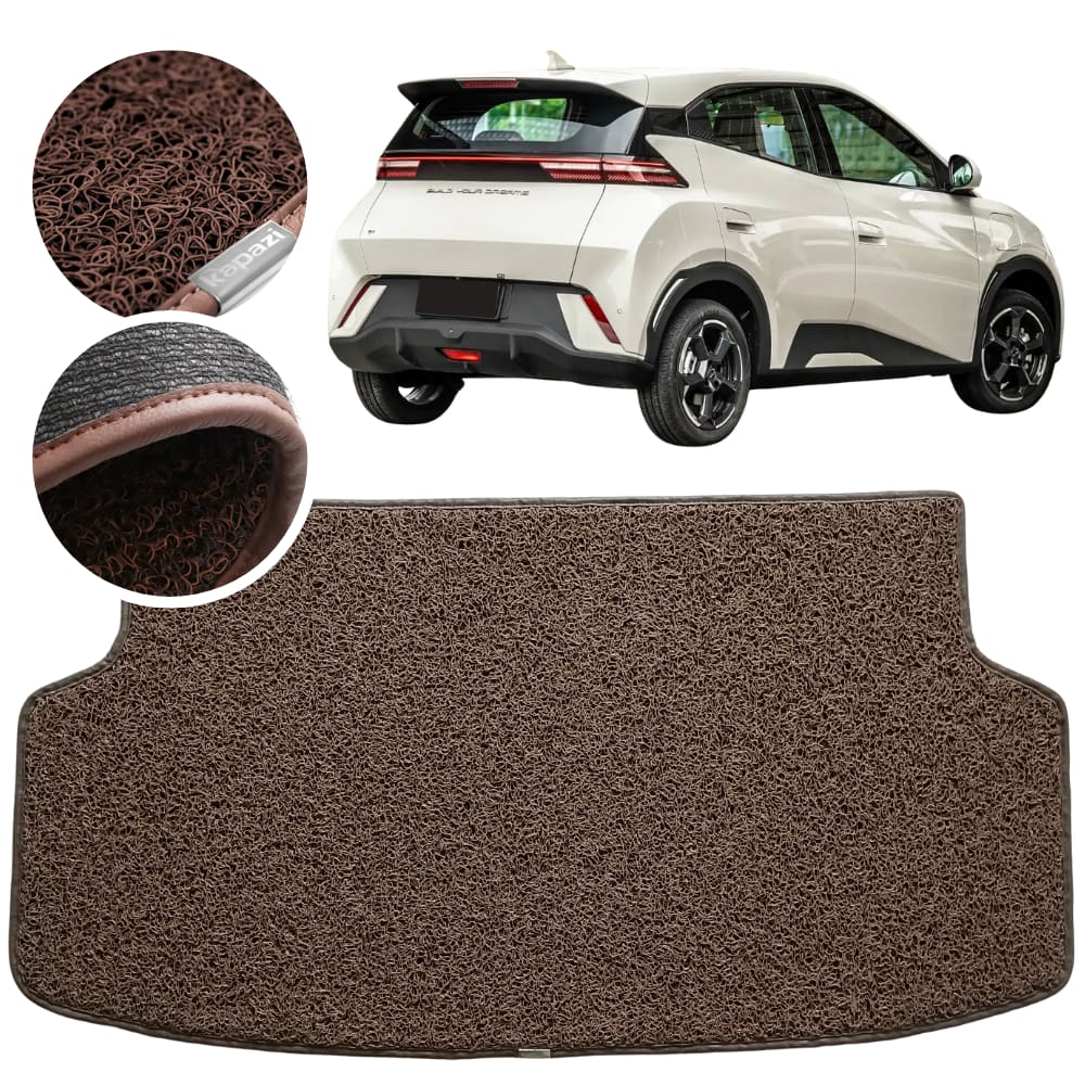 Tapete Kapazi Porta Mala BYD Dolphin Mini 2024 a 2026 Marrom