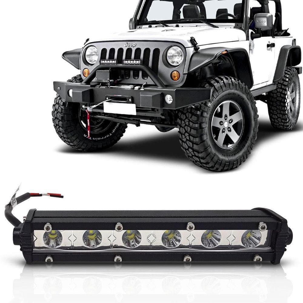 Barra De Led Off Road Slim 18Cm 18W 6 Leds Lumi