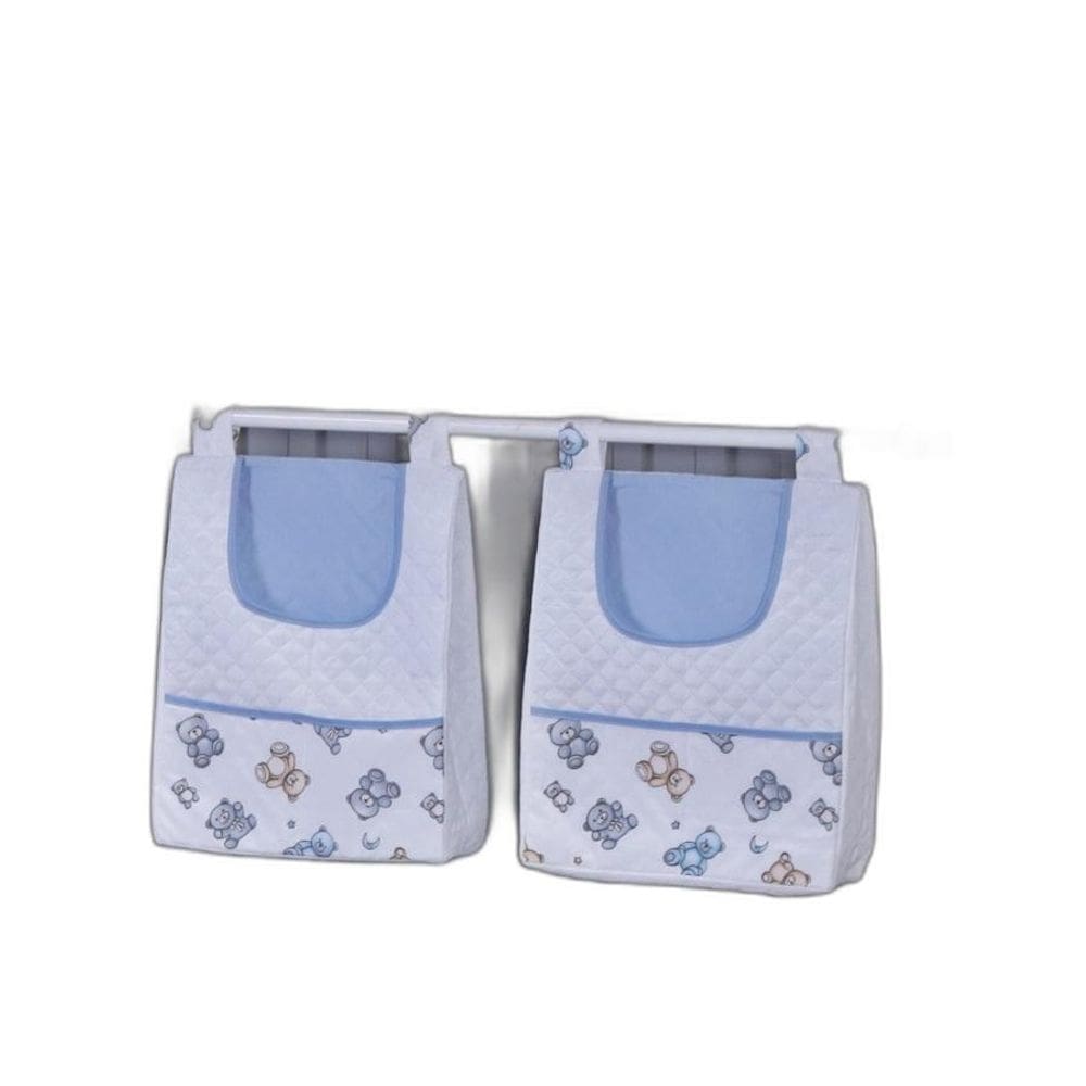 Porta Fralda Organizador Quarto Bebê Menino Menina 2 Peças