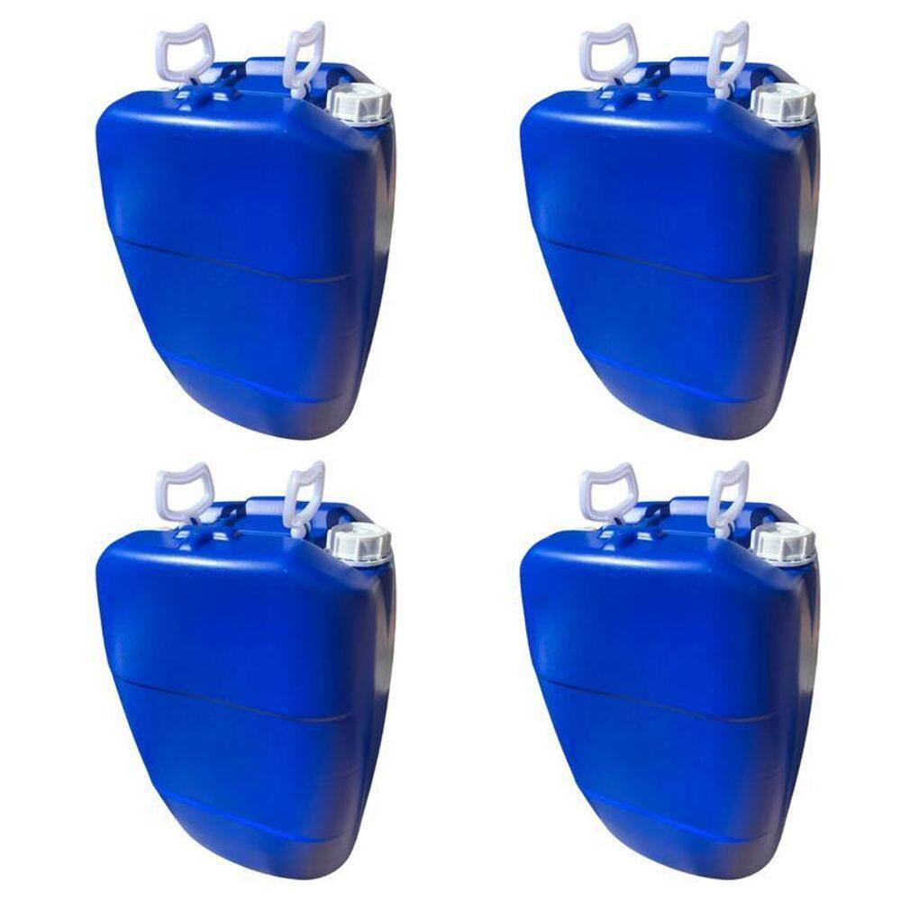 Galão Alimentício 50L Resistente Azul - 4 Pçs