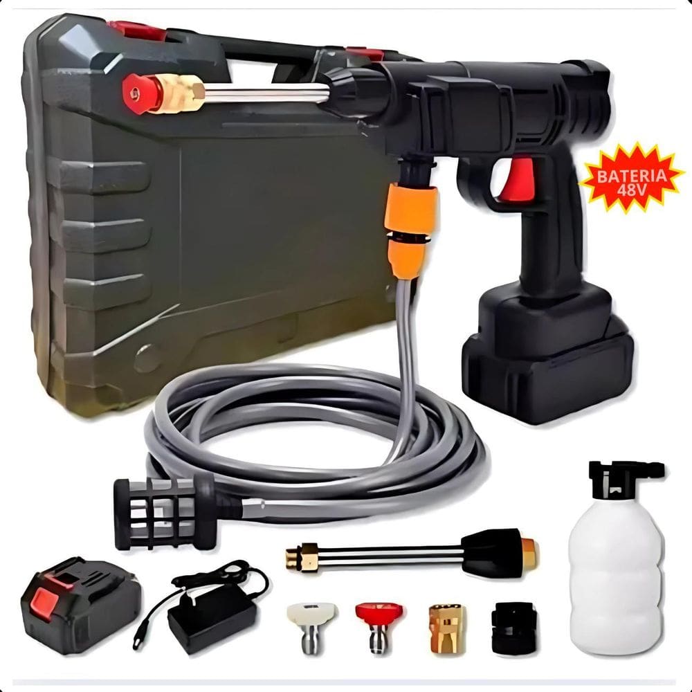 Lava Jato Alta Pressão Portátil -Limpeza De Veículos